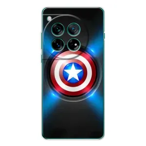 Чехол с Щитом Капитана Америки на OnePlus 12 (Яркий Щит Капитана)