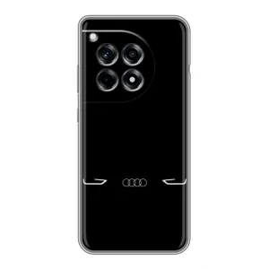 Силиконовый бампер с картинкой машины на OnePlus 12R (Силует Audi)