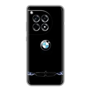 Силиконовый бампер с картинкой машины на OnePlus 12R (Черный BMW)