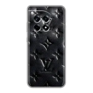 Текстурный Чехол Louis Vuitton для Ванплас 12р (Черный ЛВ)