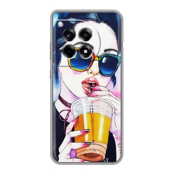 Чехол с рисунком «Девушка с коктейлем» для OnePlus 12R Чехол с рисунком «Девушка с коктейлем» для OnePlus 12R