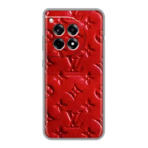 Текстурный Чехол Louis Vuitton для Ванплас 12р (Красный ЛВ)