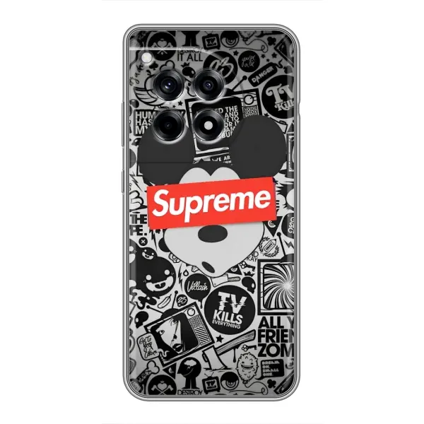 Чехол с рисунком «Supreme Маус» для OnePlus 12R Чехол с рисунком «Supreme Маус» для OnePlus 12R
