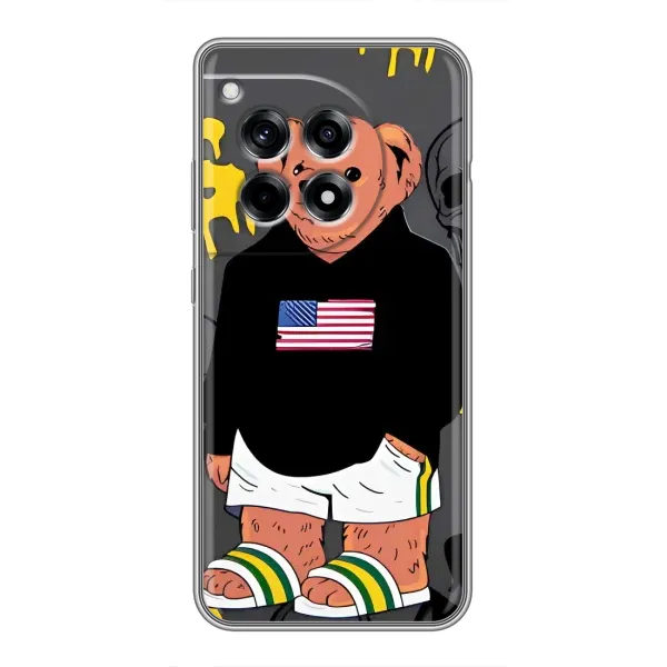 Чехол с рисунком «Teddy USA» для OnePlus 12R Чехол с рисунком «Teddy USA» для OnePlus 12R