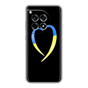 Силиконовый Чехол на OnePlus 12R (Я-Украина) (Украинское сердце)