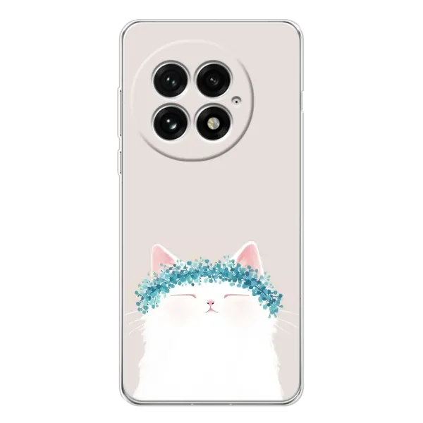 Чехол с рисунком «Белый котик» для OnePlus 13 Чехол с рисунком «Белый котик» для OnePlus 13