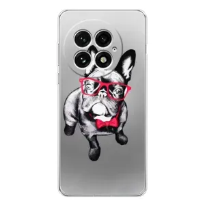 Чехол (ТПУ) Милые собачки для OnePlus 13 (Бульдог в очках)
