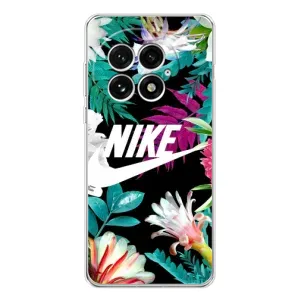 Силіконовый Чохол на OnePlus 13 з картинкою НАЙК (Квітковий Nike)