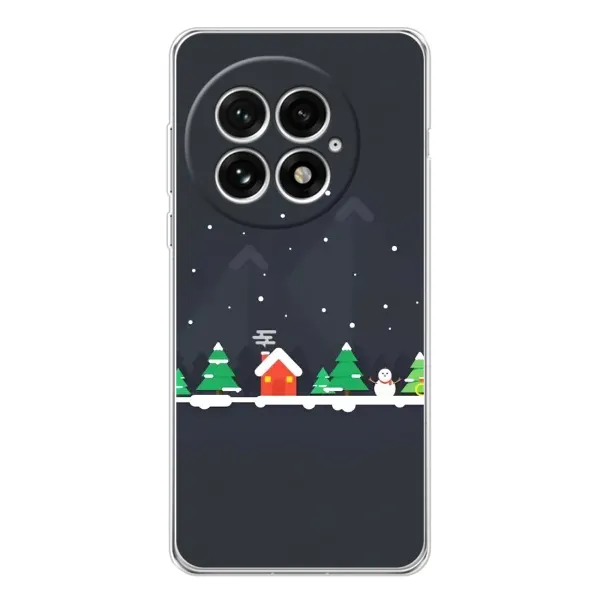 Чехол с рисунком «Город зимний» для OnePlus 13