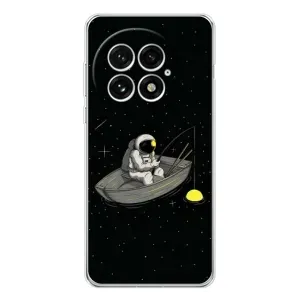 Силиконовый Чехол с принтом "Космонавты" на OnePlus 13 (Космонавт на рыбалке)