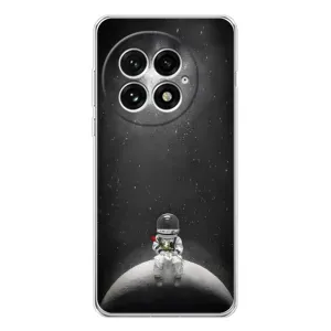 Силиконовый Чехол с принтом "Космонавты" на OnePlus 13 (Космонавт романтик)