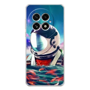 Силиконовый Чехол с принтом "Космонавты" на OnePlus 13 (Космонавт в воде)