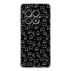 Чехол на тематику: Коты для OnePlus 13 (Котики на черном)