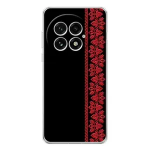 Силиконовый Чехол на OnePlus 13 (Красная Вышиванка)