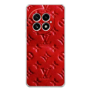 Текстурний Чохол Louis Vuitton для ВанПлас 13 (Червоний ЛВ)