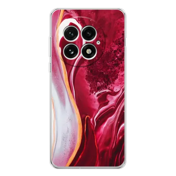 Чехол с рисунком «Красный мрамор» для OnePlus 13