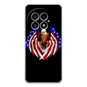 Чехол Флаг USA для OnePlus 13 (Крылья США)