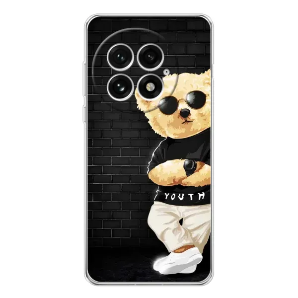 Чехол с рисунком «Мишка в очках» для OnePlus 13
