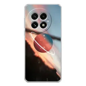 Чехол (ТПУ) с планетами на OnePlus 13 (Сатурн)