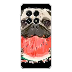 Чехол (ТПУ) Милые собачки для OnePlus 13 (Смешной Мопс)