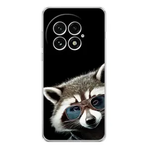 Силиконовый Чехол с Енотами на OnePlus 13 (Стильный Енот)