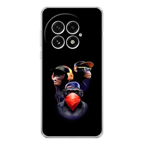 Чехол с рисунком «Три обезьяны» для OnePlus 13