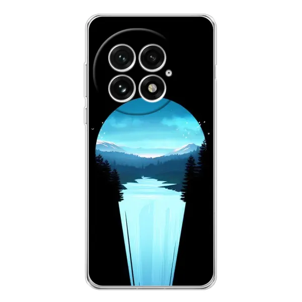 Чехол с рисунком «Синий Водопад» для OnePlus 13