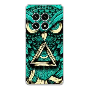 Чехлы с принтом СОВЫ для OnePlus 13 (Зеленая сова)