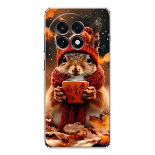Чехол с рисунком «Белка с кофе» для OnePlus 13R Чехол с рисунком «Белка с кофе» для OnePlus 13R