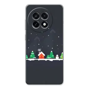 Силиконовый бампер на рождество для OnePlus 13R (Город зимний)