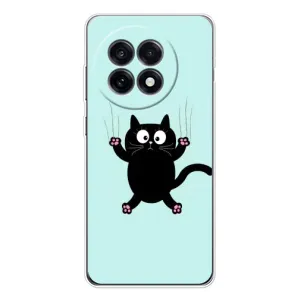 Силіконовий чохол з котиком для OnePlus 13R (Падаючий кіт)