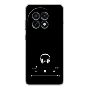 Чехол с картинками на черном фоне для OnePlus 13R (Плеер)
