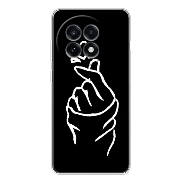 Чехол с рисунком «Сердце на черном» для OnePlus 13R Чехол с рисунком «Сердце на черном» для OnePlus 13R