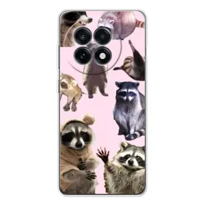 Силиконовый Чехол с Енотами на OnePlus 13R (Смешные Еноты)