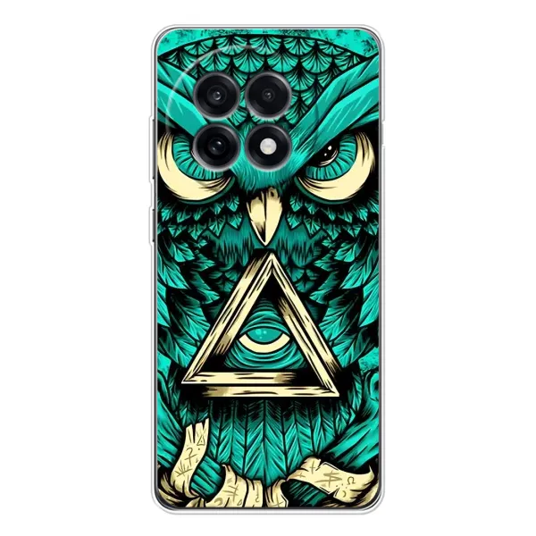 Чехол с рисунком «Зеленая сова» для OnePlus 13R Чехол с рисунком «Зеленая сова» для OnePlus 13R