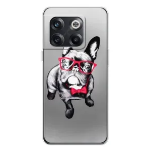 Чехол (ТПУ) Милые собачки для OnePlus 13s (Бульдог в очках)
