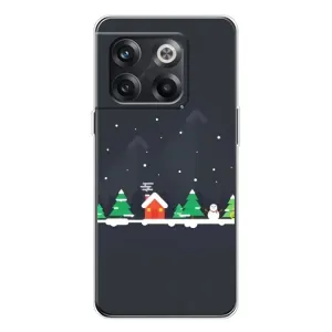 Силіконовий бампер на різдво для OnePlus 13s (Місто зимове)