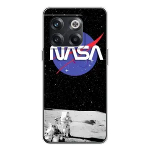 Силиконовый бампер с принтом "Наса" на OnePlus 13s (Nasa на луне)