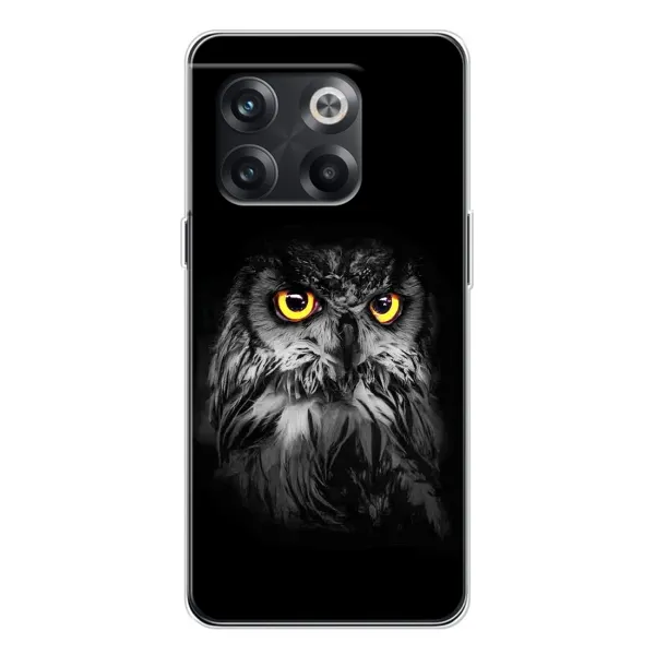 Чехол с рисунком «Сова на чёрном» для OnePlus 13s Чехол с рисунком «Сова на чёрном» для OnePlus 13s