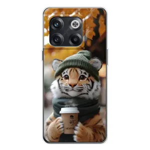 Печатный чехол «Зверята с кофе» для OnePlus 13s (Тигр с кофе)