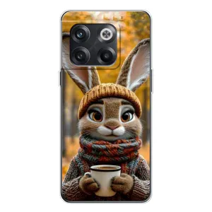 Печатный чехол «Зверята с кофе» для OnePlus 13s (Зайчик с кофе)