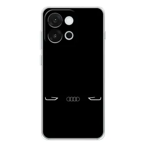 Силиконовый бампер с картинкой машины на OnePlus 13T (Силует Audi)