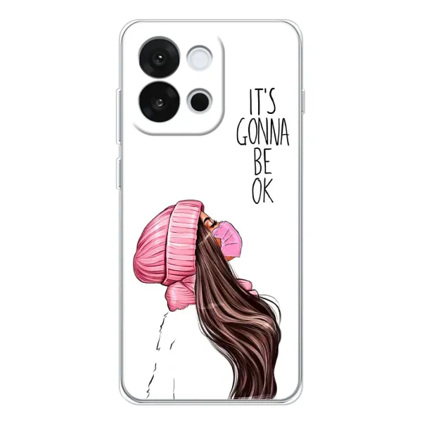 Чехол с рисунком «Девушка в маске» для OnePlus 13T