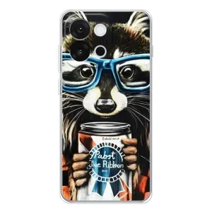 Силиконовый Чехол с Енотами на OnePlus 13T (Енот в очках)
