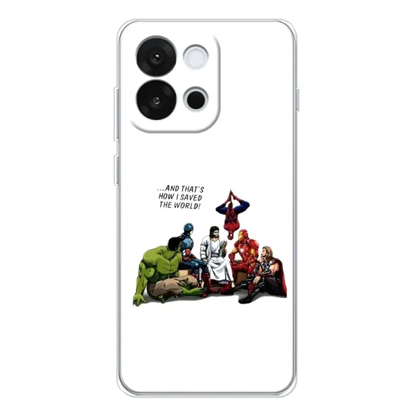Чехол с рисунком «Иисус супергерой» для OnePlus 13T Чехол с рисунком «Иисус супергерой» для OnePlus 13T