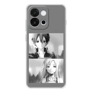 Чехол с персонажами АНИМЕ на OnePlus 13T (Кирито-Асуна)