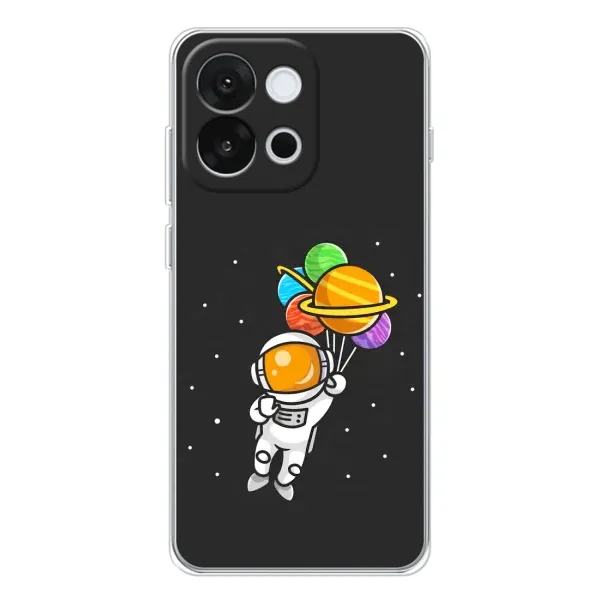 Чехол с рисунком «Космонавт с шариками» для OnePlus 13T Чехол с рисунком «Космонавт с шариками» для OnePlus 13T