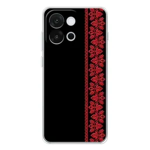 Силіконовый Чохол на OnePlus 13T (Червона вишиванка)