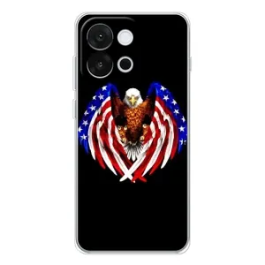 Чохол Прапор USA для OnePlus 13T (Крила США)