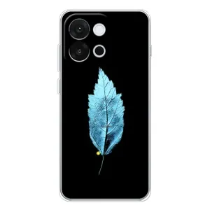 Чехол с картинками на черном фоне для OnePlus 13T (Листочек)